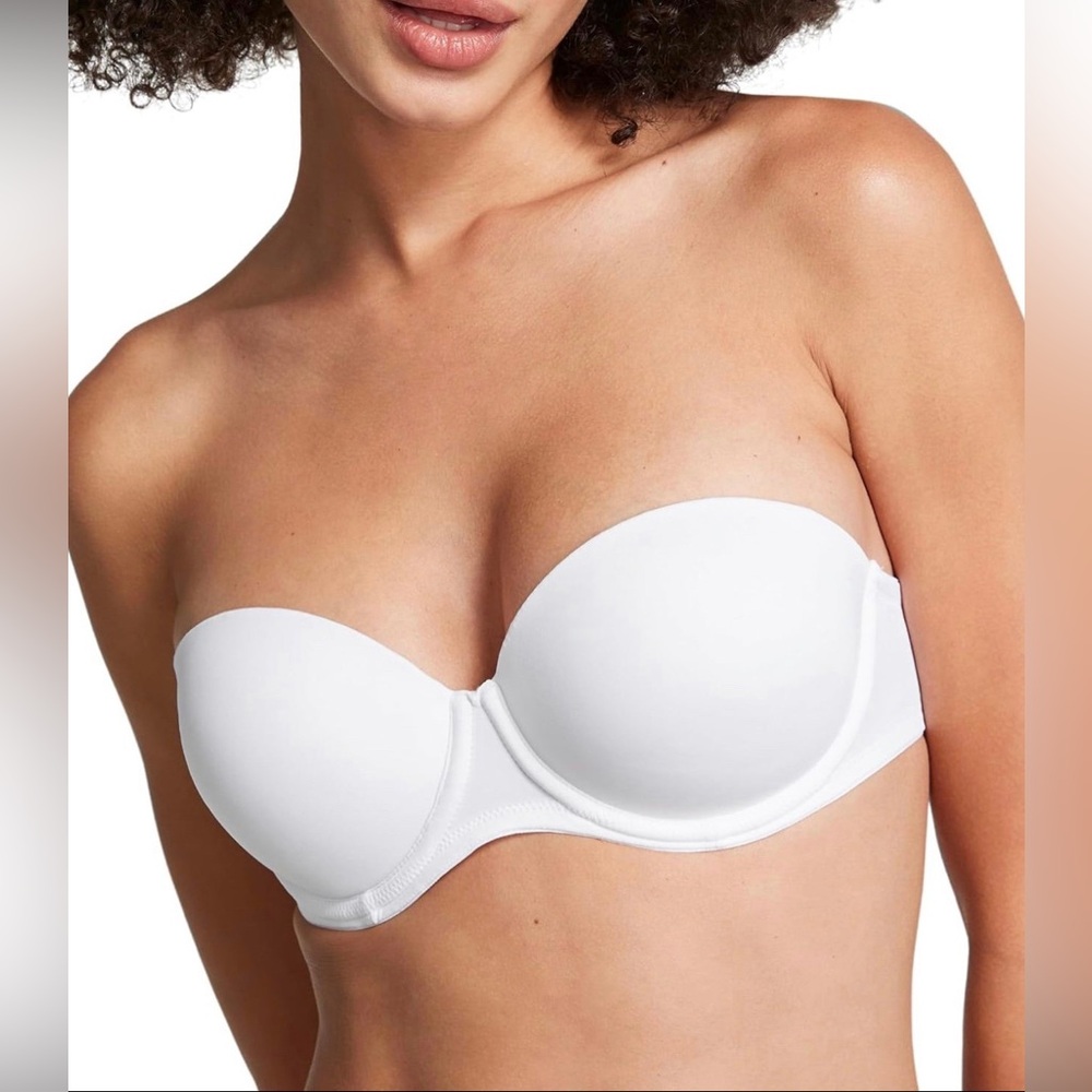 VS PINK Strapless Push Up Bra
